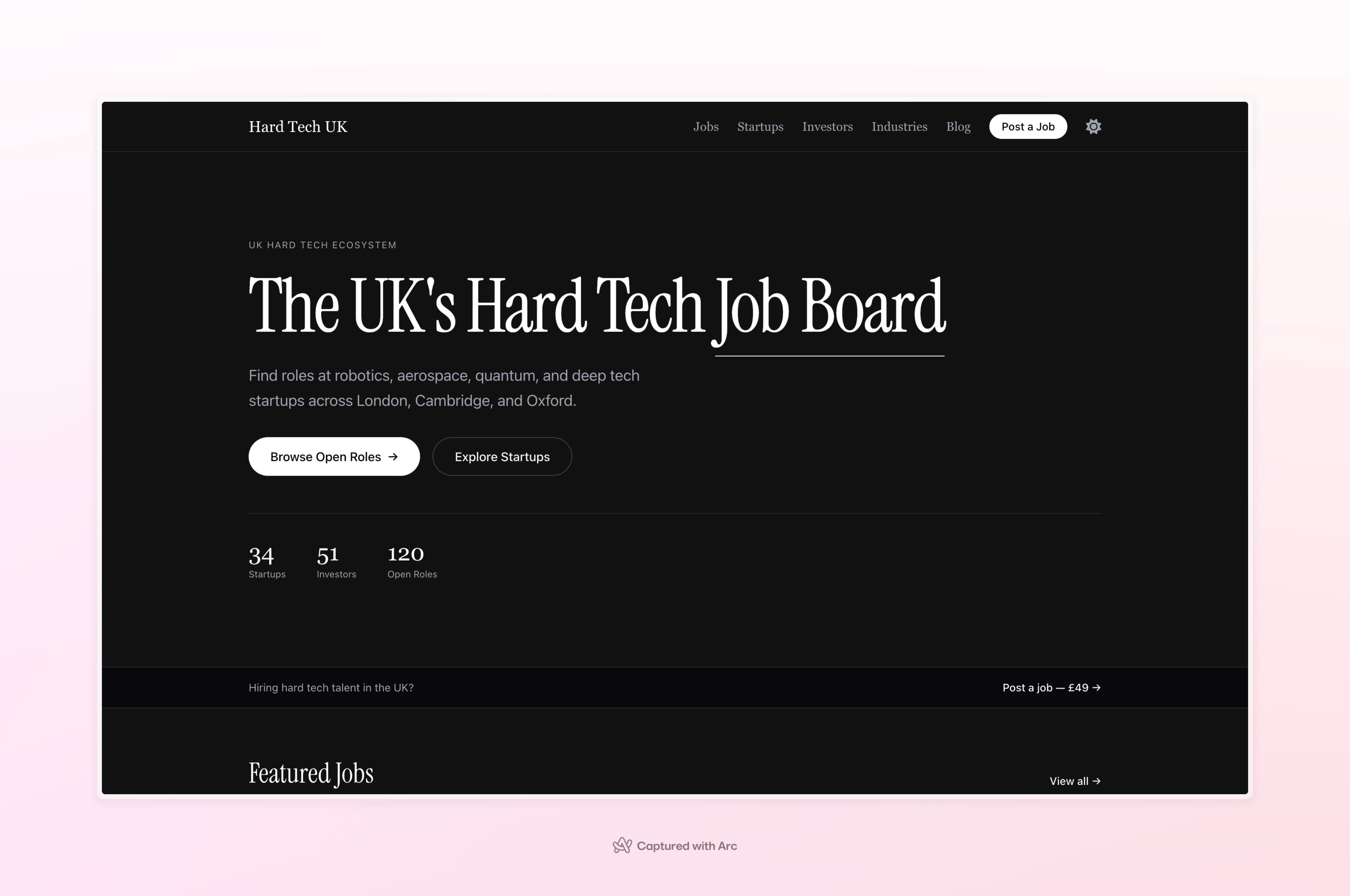 Hard Tech UK — directory of the UK hard tech ecosystem